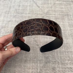 NWOT faux reptile skin headband